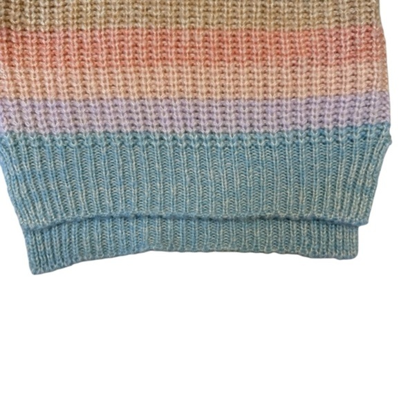 Oshkosh Baby Rainbow multi-color hoodie sweater sz12M EUC adorable! - Picture 4 of 9